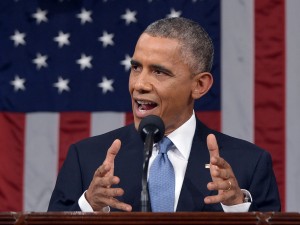 President Barack Obama delivers his State of the Union address to a joint session of Congress on Capitol Hill on Tuesday, Jan. 20, 2015, in Washington.