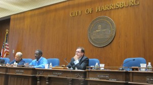 Harrisburg City Council listens to testimony on oil trains Thursday night.