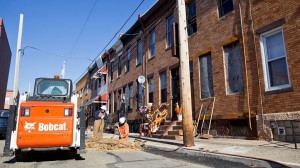 PGW workers replace aging natural gas pipes in North Philadelphia.