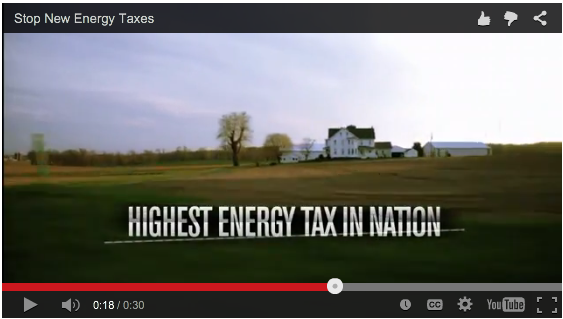 The Pennsylvania Chamber of Commerce and Industry began running TV spots opposing Wolf's shale gas tax.