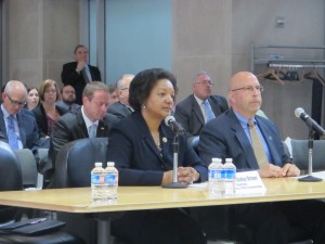 State Public Utilities Commission chair Gladys Brown told lawmakers she'd like to hire more inspectors, however her agency has limited authority over rail safety.