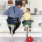 Norman Rockwell's "The Runaway" shows a beat cop talking up a runaway child.