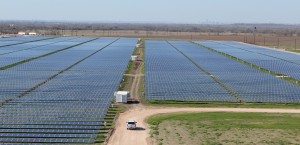 The 380-acre Webberville Solar Farm outside of Austin.