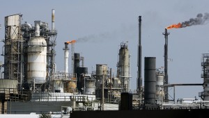 An oil refinery is pictured in Texas City, Texas. A new billed could help streamline the greenhouse gas permitting process. 