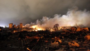 The deadly explosion ripped through the fertilizer plant late on April 13, injuring more than 200 people, destroying 50 homes and damaging other buildings.