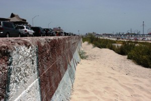 The Galveston Seawall was built to protect a portion of the Island after the massive hurricane of 1900