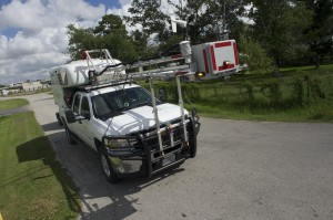 A pickup truck equipped to detect pollution is a project of Rice University and the University of Houston