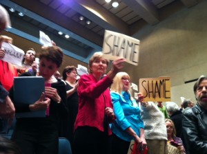 Citizens opposed to gas drilling in Dallas made their voices heard about Trinity East's plans during city meetings