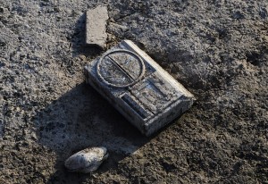 An old radio lies in the mud exposed after the water has gone at Lake Arrowhead State Park near Wichita Falls, Texas, in September 2013