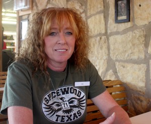 Kim Clifton, a cashier, says her business has managed to keep busy as the only general store in Spicewood Beach. Other businesses can't stay afloat in this small, tourist driven economy.