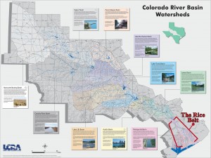 A map of the watershed basin