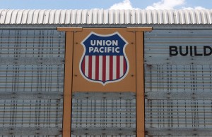 Union Pacific freight car in Mumford, Texas