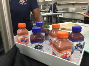 Students will be able to grab a Naked brand juice with their meal.