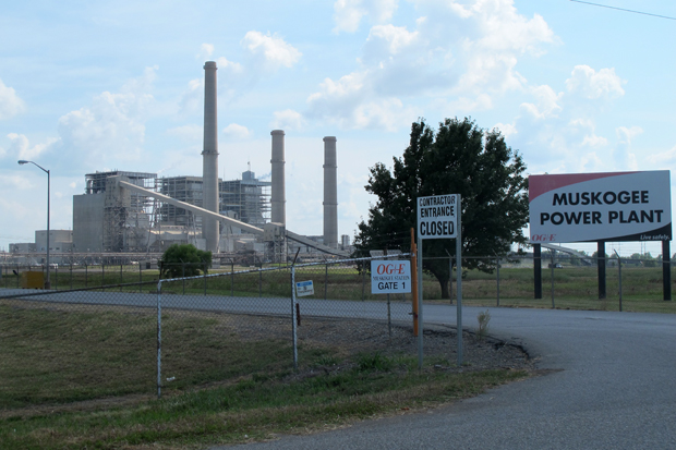 Oklahoma Gas & Electric's Muskogee Power Plant. 