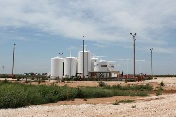 A disposal well in northwest Oklahoma.