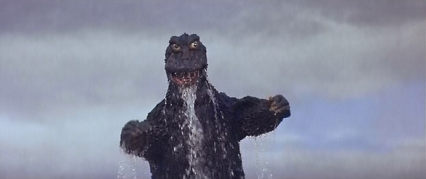 A scene from 1967's "Son of Godzilla." 