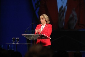 Gov. Mary Fallin speaking at the 2013 Governor's Energy Conference in Tulsa, Okla.