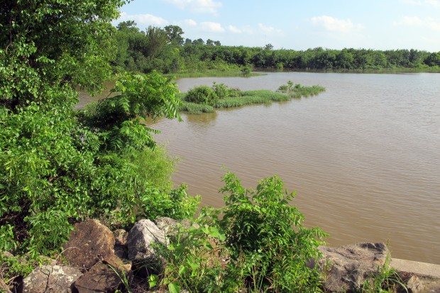 Atoka Lake in southeast Oklahoma, a focal point of the controversy over who controls water in that part of the state.