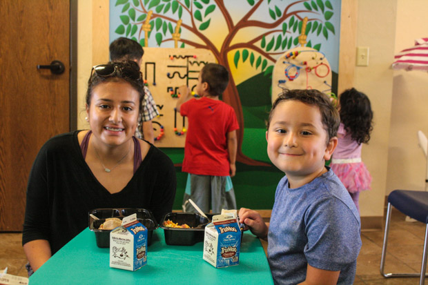 Heidi De Leon, 18, and her younger brother regularly get free lunch through Oklahoma's summer feeding program. 