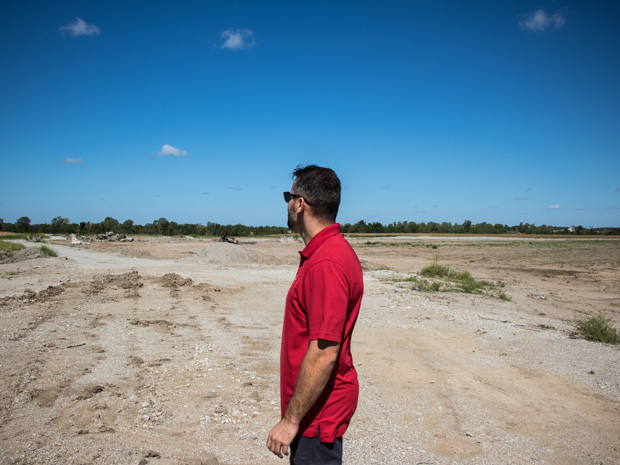Quapaw Assistant Environmental Director Craig Kreman stands in a section of the Tar Creek Superfund site where remediation efforts are nearly complete.