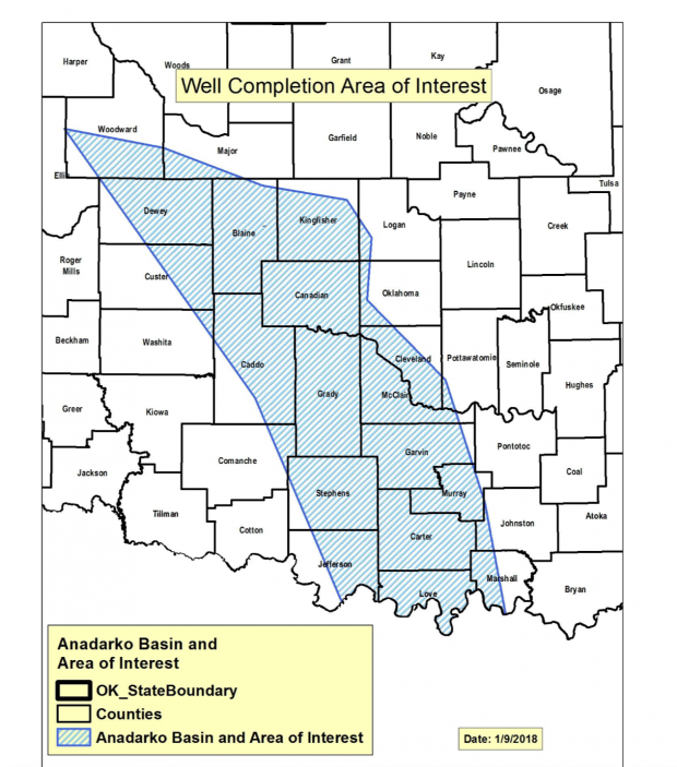 Updated guidelines from the Corporation Commission affect energy companies fracking wells in western Oklahoma oil fields.