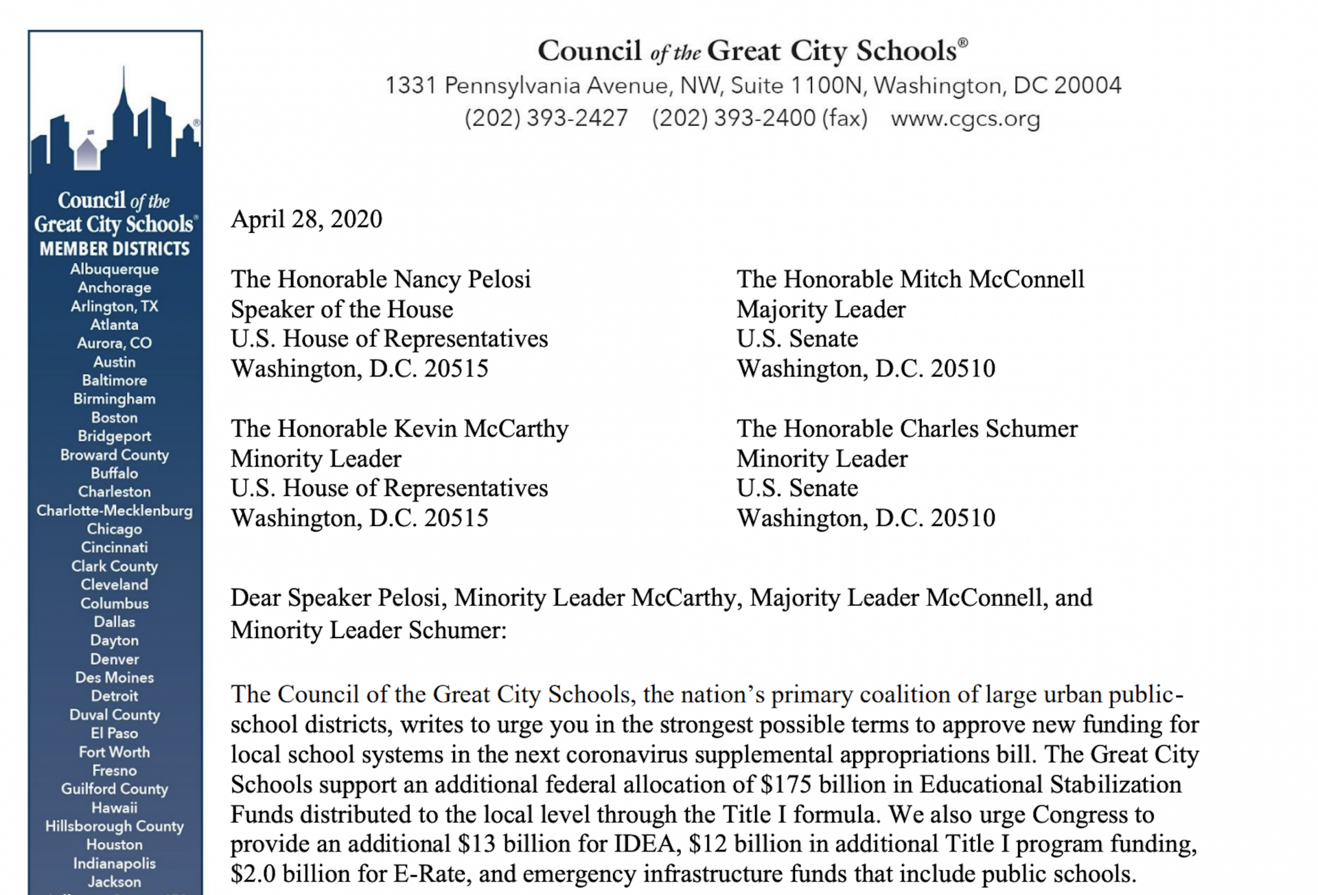 Council of the Great City Schools / Council of the Great City Schools -  Homepage