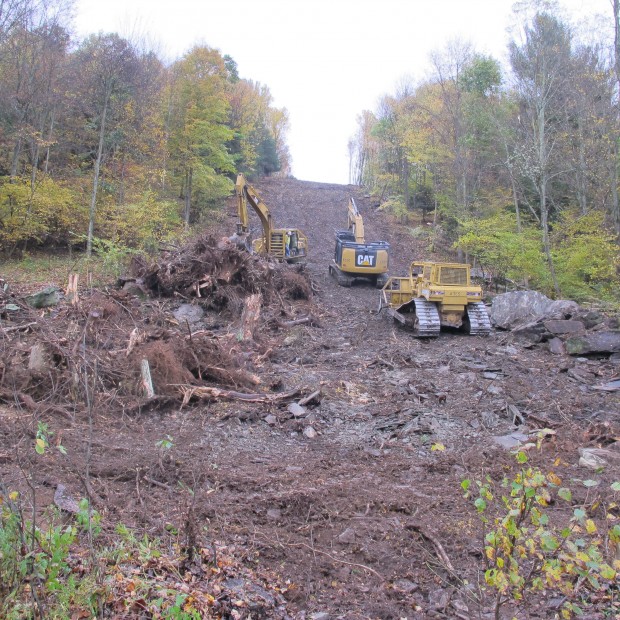 Pipeline construction in Susquehanna county, Pa.