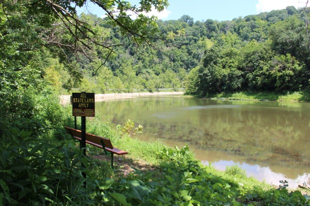 The DEP says there is no danger of elevated radioactivity in Ten Mile Creek in southwestern Pennsylvania. 