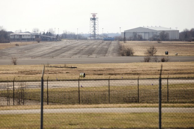 The former Naval Air Station Joint Reserve Base Willow Grove and present day Horsham Air Guard Station is shown Thursday, March 10, 2016, in Horsham, Pa. The military is checking whether chemicals from firefighting foam might have contaminated groundwater at hundreds of sites nationwide and potentially tainted drinking water, the Defense Department said. 