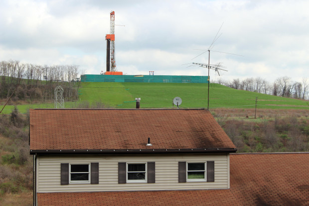 A natural gas rig in Washington, Pa. A 2012 law created the gas impact fees to mitigate the negative consequences of drilling to communities, but state auditors say millions of dollars where spent improperly.