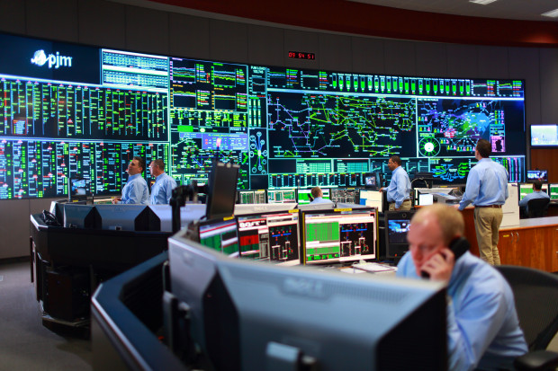 A view of the PJM Interconnection control room. PJM is the largest grid operator in North America. A report out by Moody's this week says a glut of natural gas will "wreak havoc" on the region's electricity market.