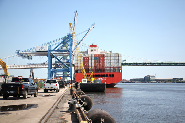 The Packer Avenue Marine Terminal on the Delaware River.