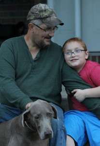 Bryan Latkanich, with his 7-year-old son, Ryan. 