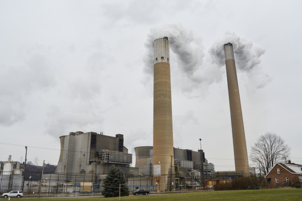 The Bruce Mansfield Power Plant burns coal to generate electricity in Beaver County.