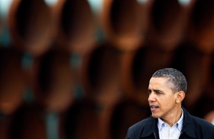 U.S. President Barack Obama spoke in Cushing about fast tracking the Keystone pipeline from Cushing to the Gulf. 