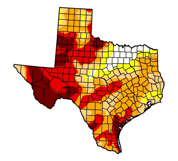 Your Weekly Drought Update Needle Stays Put StateImpact Texas