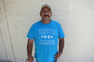 Carlos Garcia is an out-of-work roughneck. "Everybody's suffering" he says. 
